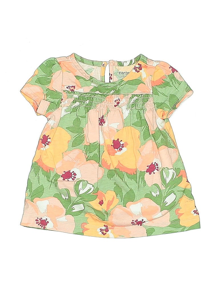 Just One You Made by Carter's 100% Cotton Green Dress 6-9 MO / 9 MO - photo 1
