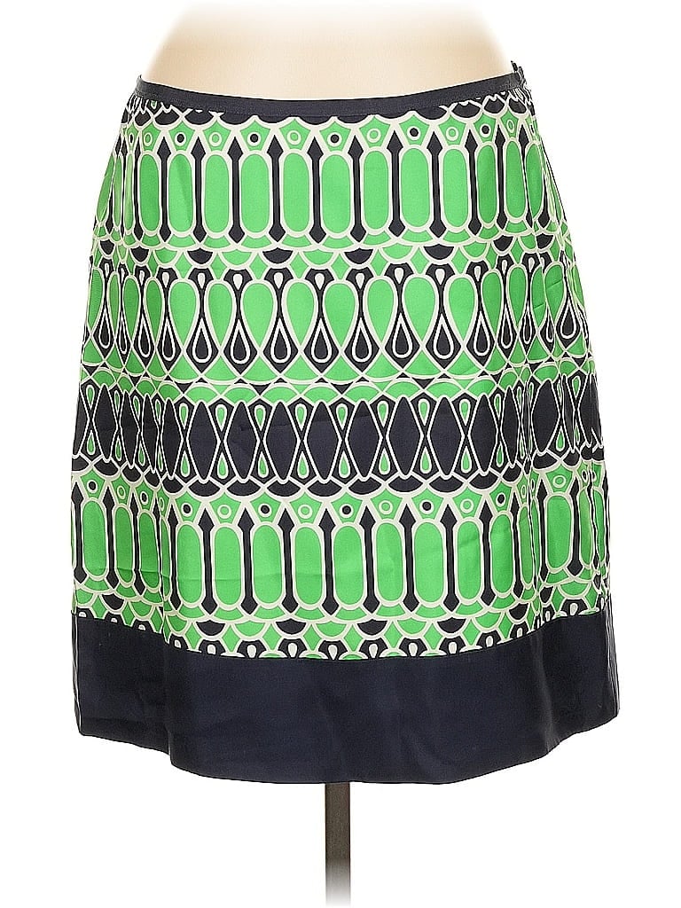 Click to view more detailed imagery on our partner's website Pre-owned Banana Republic Silk Skirt In Green