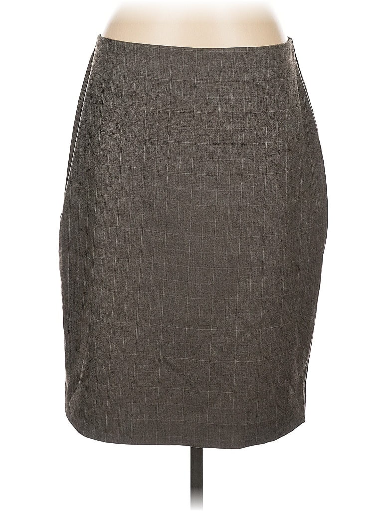 Pre-owned Ann Taylor Formal Skirt In Gray