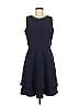 Taylor Solid Blue Cocktail Dress Size 8 - photo 1