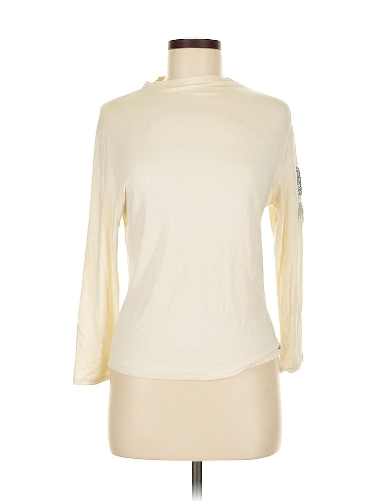 Pre-owned Calvin Klein Jeans Est.1978 Calvin Klein Jeans 3/4 Sleeve T-shirt In White