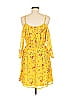Charming Charlie 100% Polyester Floral Yellow Casual Dress Size M - photo 2