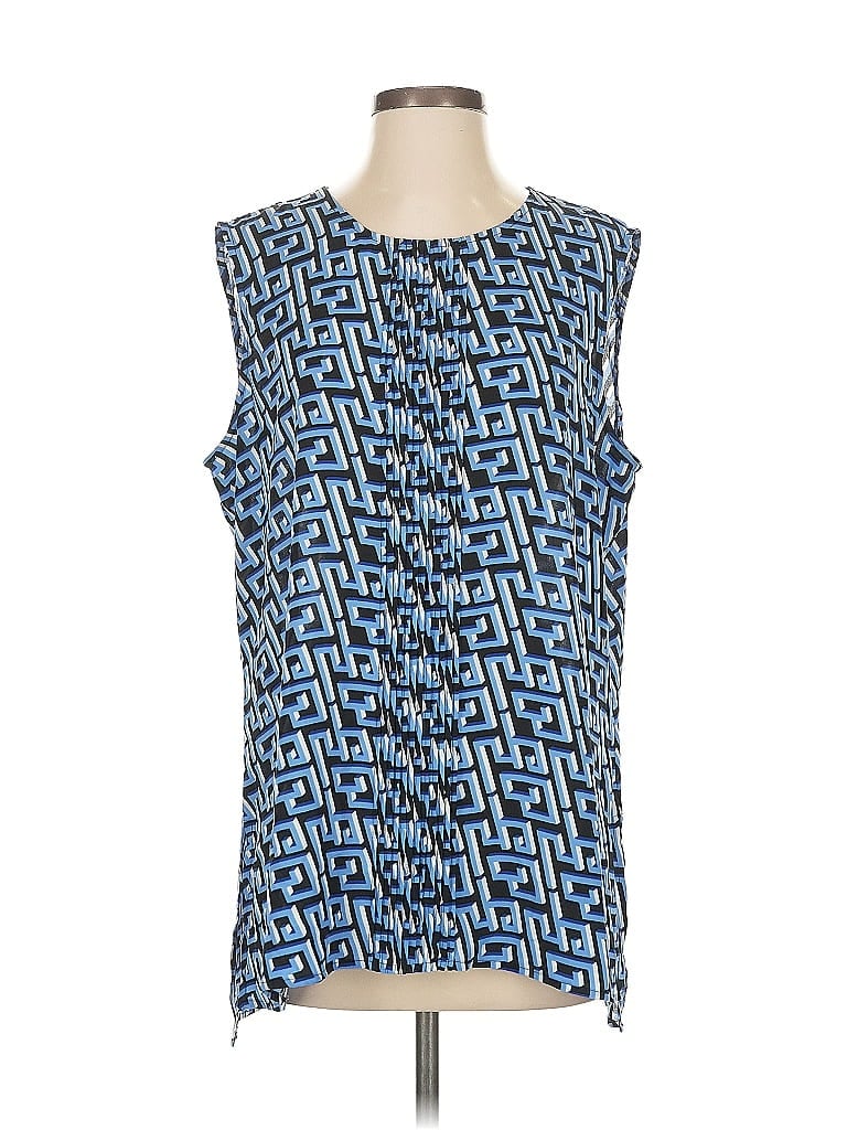 Pre-owned Tommy Hilfiger Sleeveless Blouse In Blue