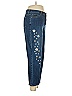 LOGO by Lori Goldstein Floral Blue Jeans Size 6 - photo 3