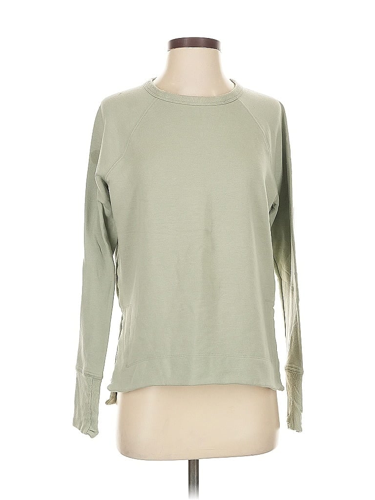 Pre-owned Athleta Sweatshirt In Green