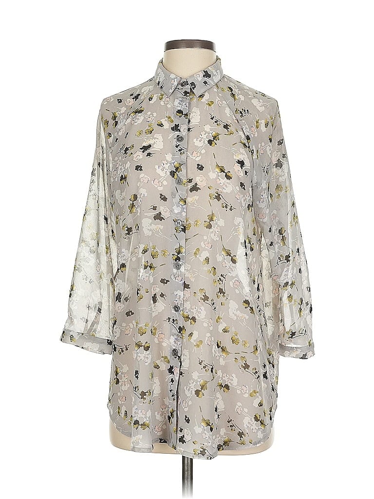 CABI Pre-owned 3/4 Sleeve Blouse In White