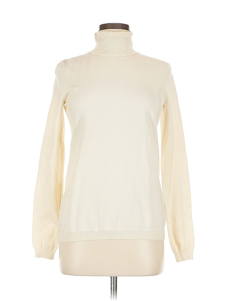 Pre-owned Gap Turtleneck Sweater In White