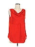 Ann Taylor Factory 100% Polyester Red Sleeveless Blouse Size 8 - photo 1