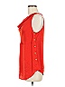 Ann Taylor Factory 100% Polyester Red Sleeveless Blouse Size 8 - photo 4