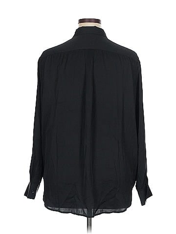 Quince Long Sleeve Silk Top (view 2)