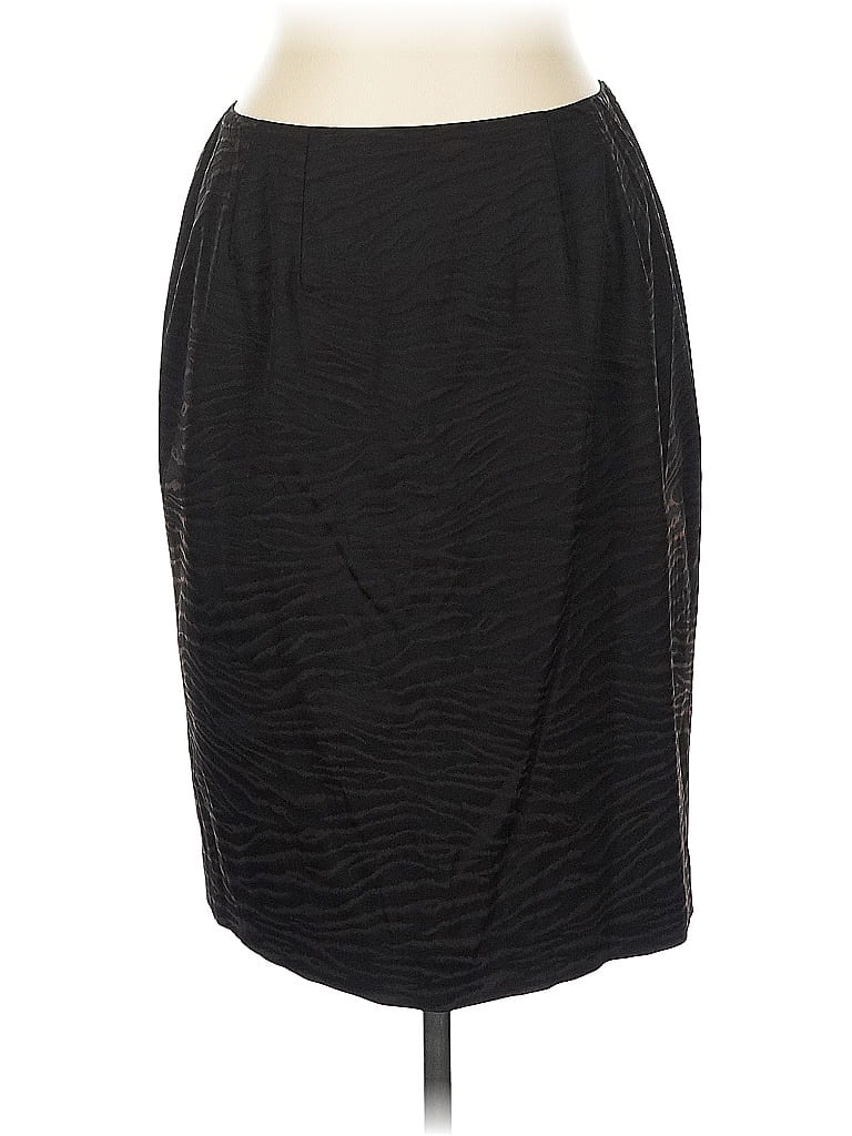Doncaster Collection Animal Print Black Formal Skirt Size 12 - photo 1