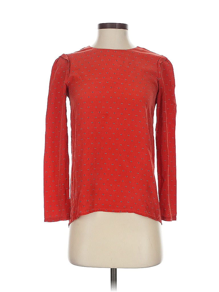 Click to view more detailed imagery on our partner's website Pre-owned Steven Alan 3/4 Sleeve Top Red Boatneck Tops