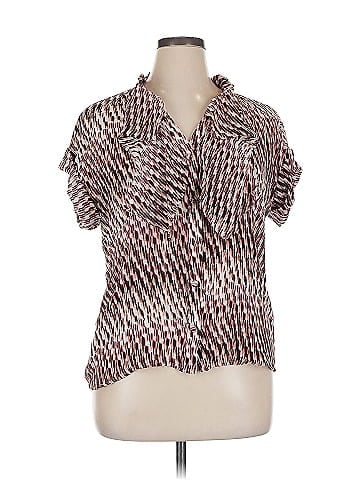Worthington Short Sleeve Blouse (view 1)