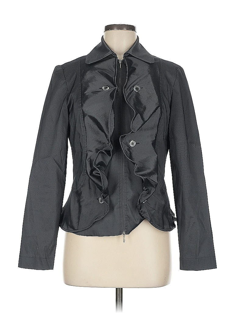 Joseph Ribkoff Solid Gray Jacket Size 8 - photo 1