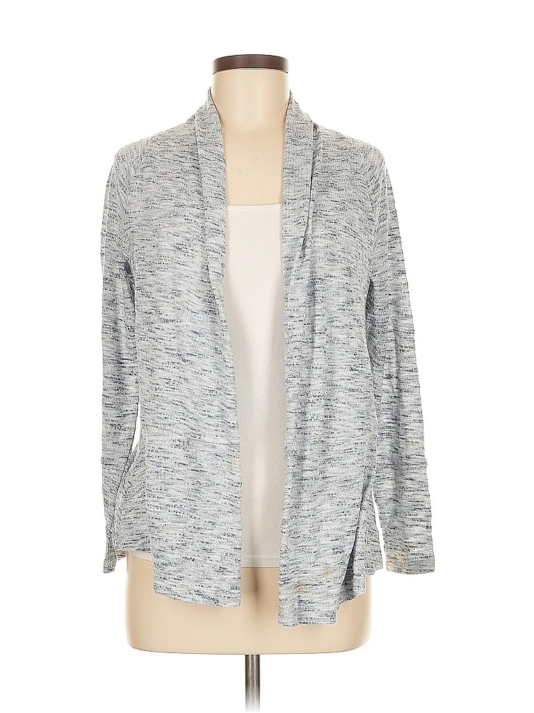 Pre-owned Ann Taylor Loft Cardigan Sweater In Gray