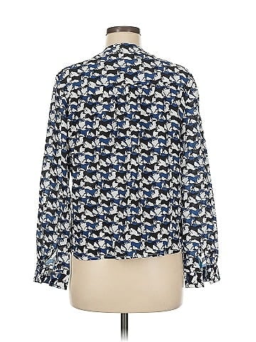 Amour Vert Long Sleeve Silk Top (view 2)