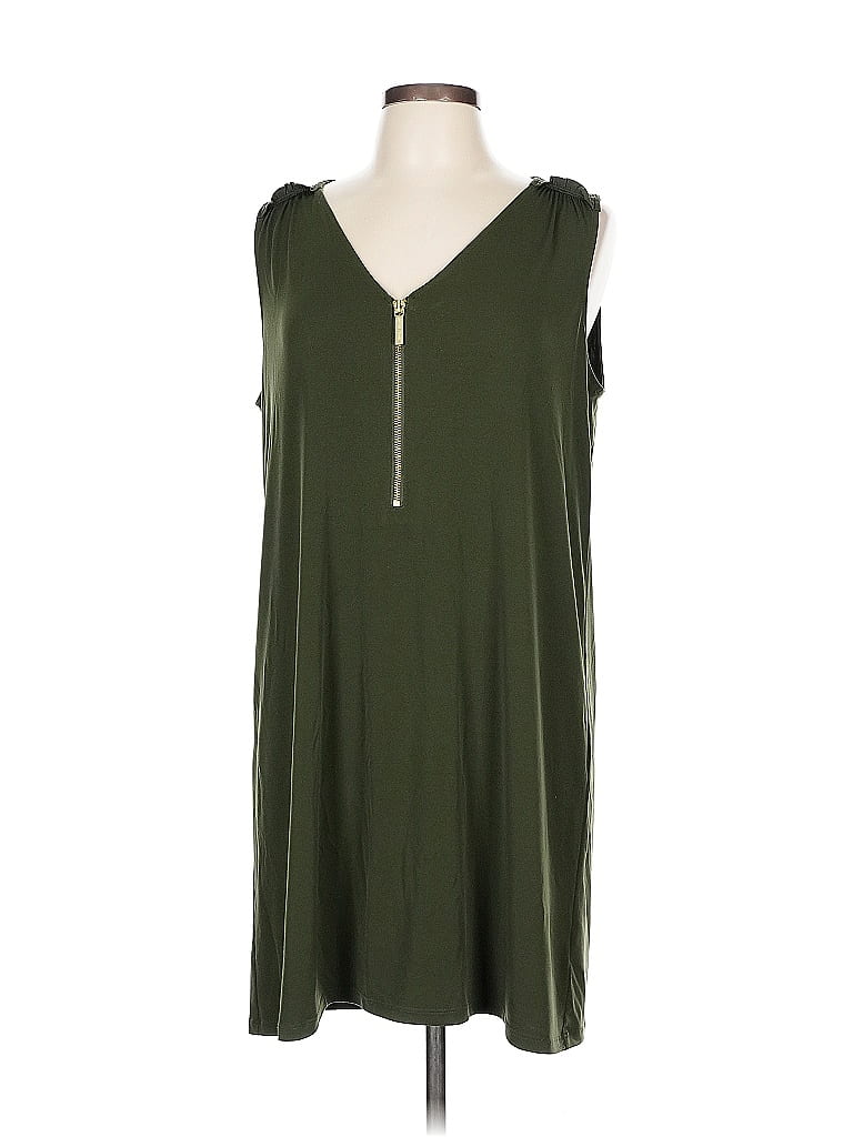 Pre-owned Michael Michael Kors Sleeveless Top Green V Neck Tops