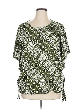 Belle By Kim Gravel Short Sleeve Blouse
