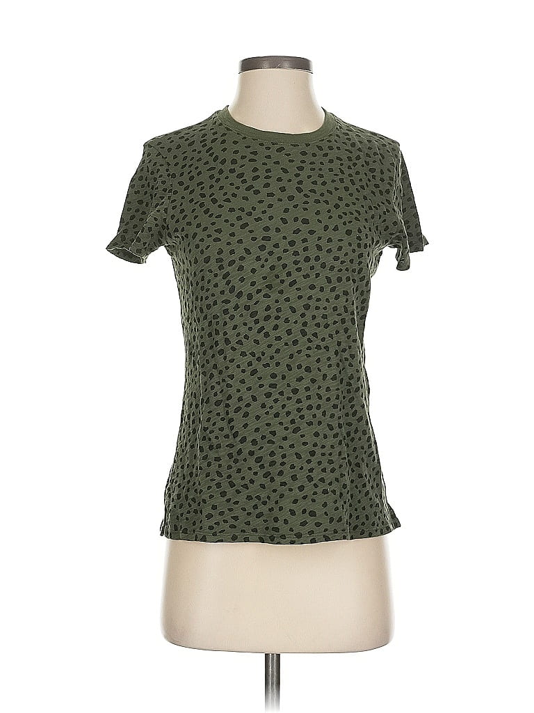 ATM 100% Cotton Polka Dots Green Short Sleeve T-Shirt Size S - photo 1