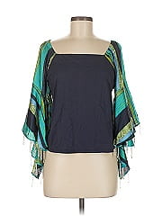 Lucky Brand 100% Lyocell Blue Long Sleeve Button-Down Shirt Size S