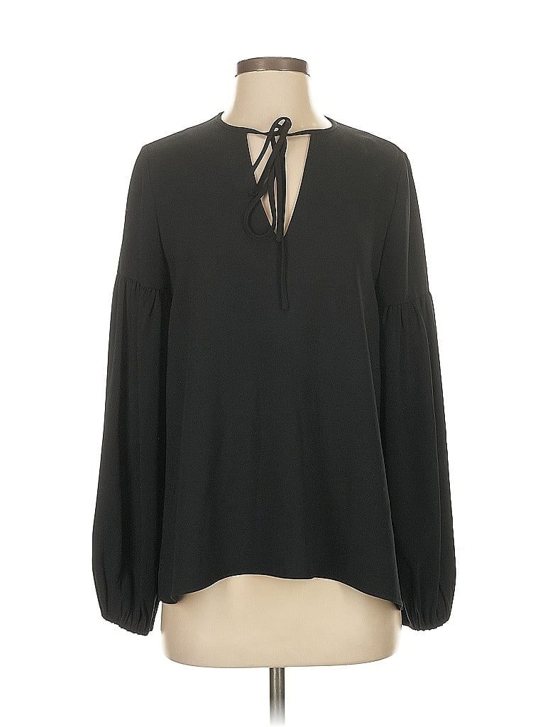 Pre-owned Co Long Sleeve Blouse In Black