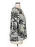 Jones Studio Gray Black 3/4 Sleeve Blouse Size 1X - photo 4