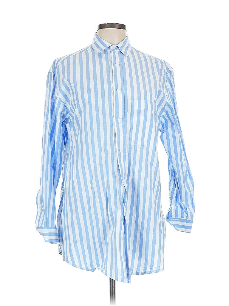Click to view more detailed imagery on our partner's website Pre-owned Blanca Long Sleeve Button Down Shirt In Blue