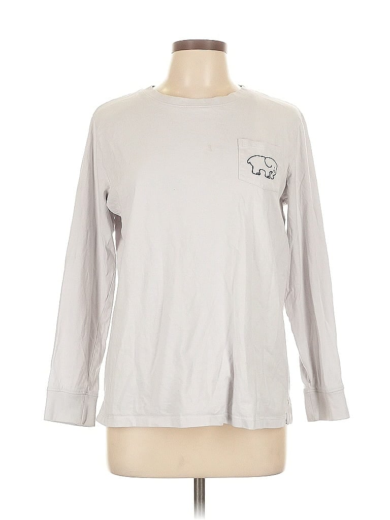 Pre-owned Ivory Ella Long Sleeve T-shirt In Gray
