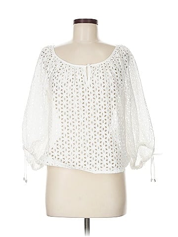 White House Black Market 3/4 Sleeve Blouse (view 1)