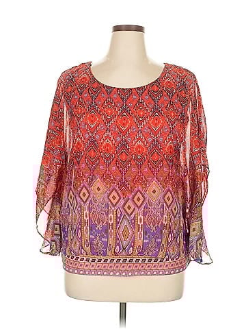 Roz & Ali 3/4 Sleeve Blouse (view 1)