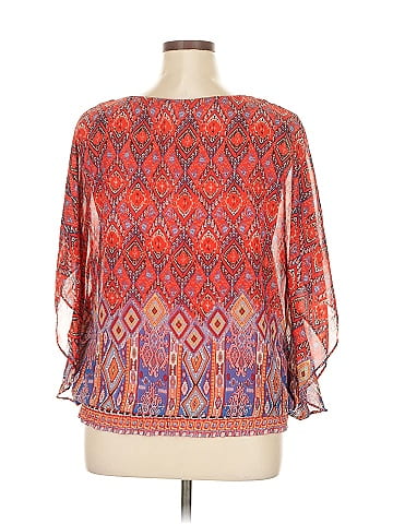 Roz & Ali 3/4 Sleeve Blouse (view 2)