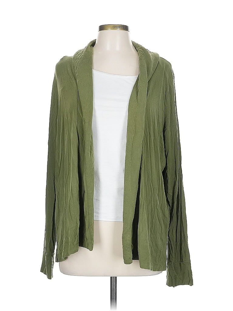 Pre-owned J.crew 365 Cardigan Sweater In Green