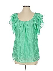 An Original Milly Of New York Short Sleeve Silk Top