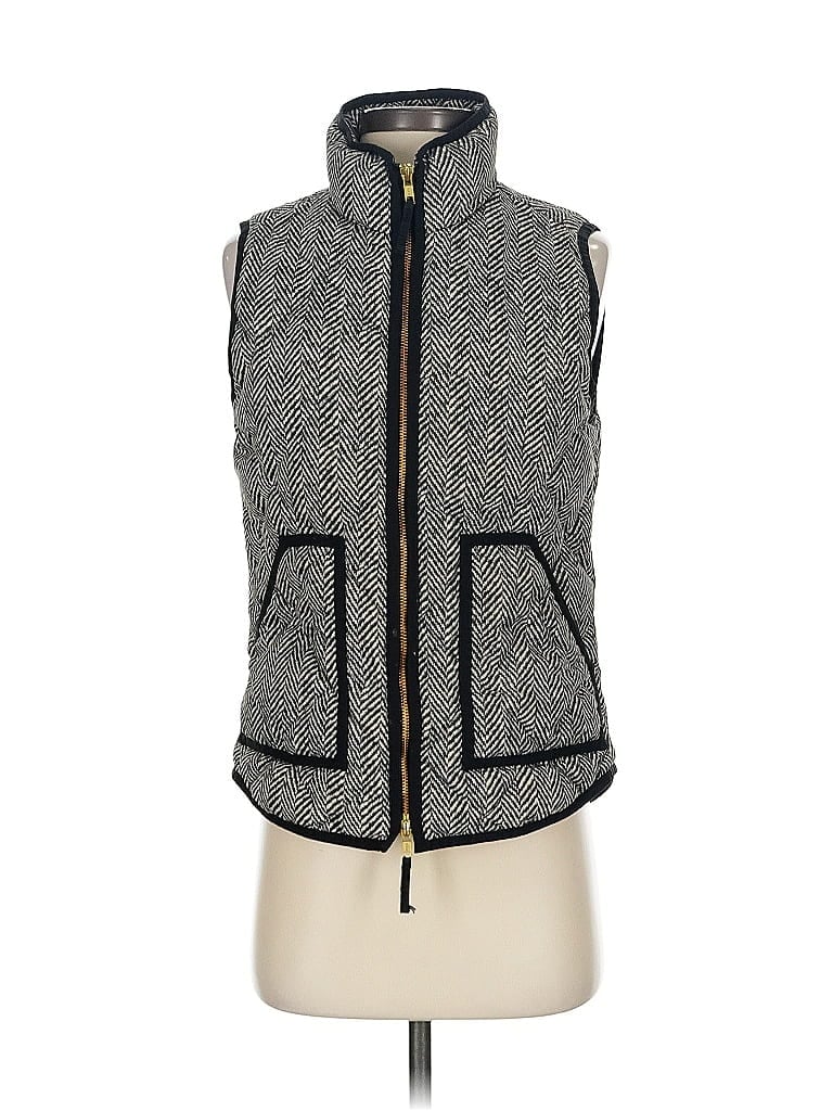 Pre-owned J.crew Factory Store Vest In Black