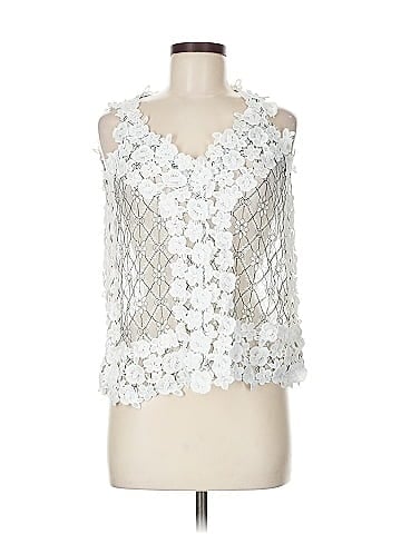 Blue Tassel Sleeveless Blouse (view 1)