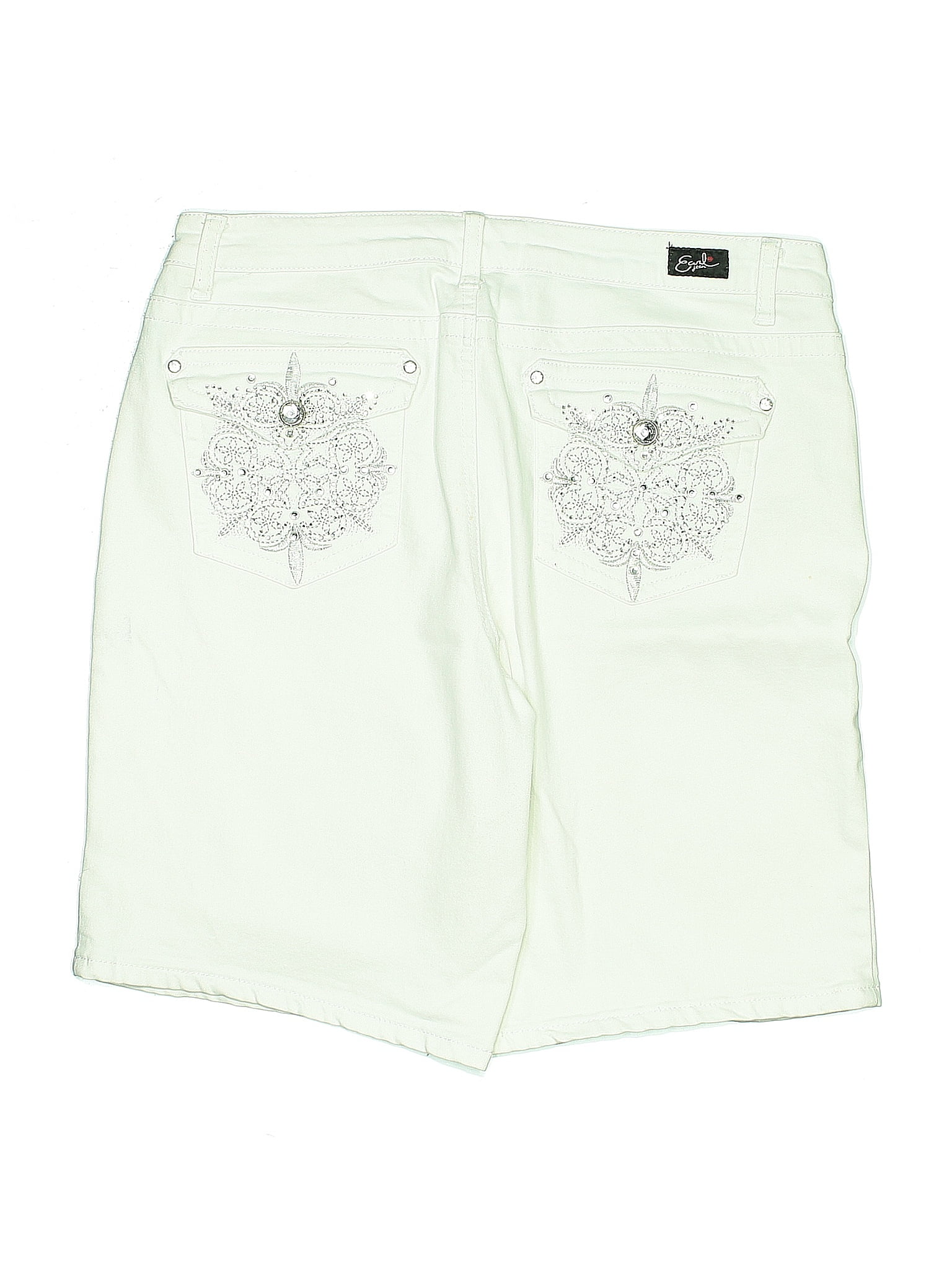 Shorts Embroidered Loft White Denim Shorts Earl Jean Women's