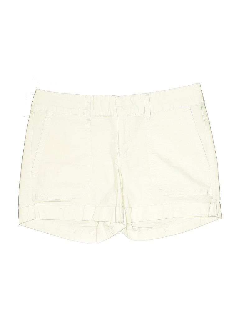 Pre-owned A.n.a. A New Approach Khaki Shorts In White