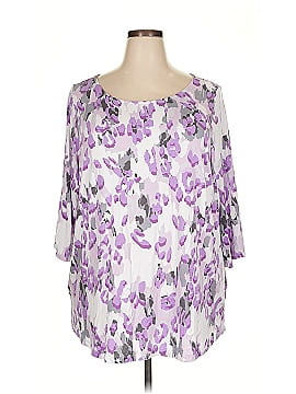Belle By Kim Gravel 3/4 Sleeve T Shirt
