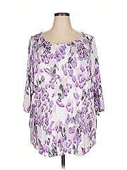 Belle By Kim Gravel 3/4 Sleeve T Shirt