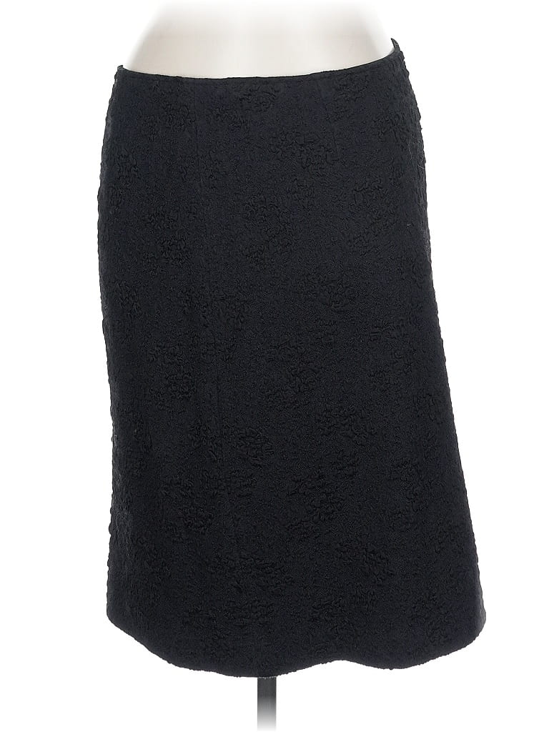 Teri Jon by Rickie Freeman Solid Black Formal Skirt Size 10 - photo 1