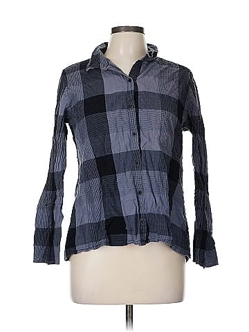 Habitat 3/4 Sleeve Button-Down Shirt (view 1)