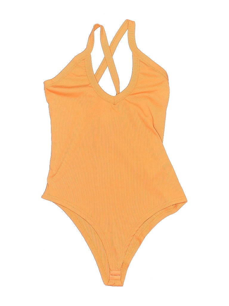 Pre-owned Chicme Bodysuit In Orange