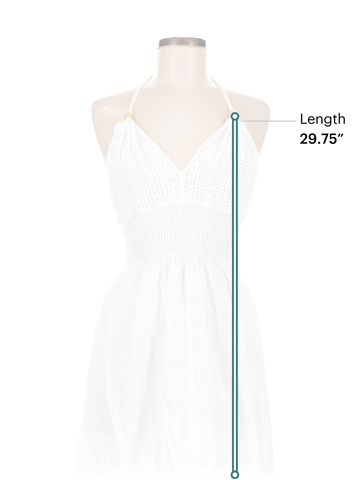 Assorted Brands 100% Cotton White Cocktail Dress Size M