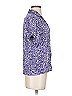 Tiny Color Block Graphic Blue Short Sleeve Blouse Size S - photo 3