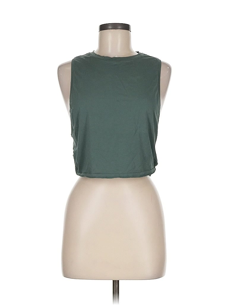 Pre-owned Unbranded Sleeveless T-shirt In Green
