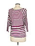 Vintage Havana Burgundy Purple 3/4 Sleeve Top Size M - photo 3