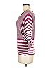 Vintage Havana Burgundy Purple 3/4 Sleeve Top Size M - photo 5