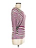 Vintage Havana Burgundy Purple 3/4 Sleeve Top Size M - photo 4
