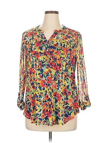 Roz & Ali 3/4 Sleeve Blouse (view 1)