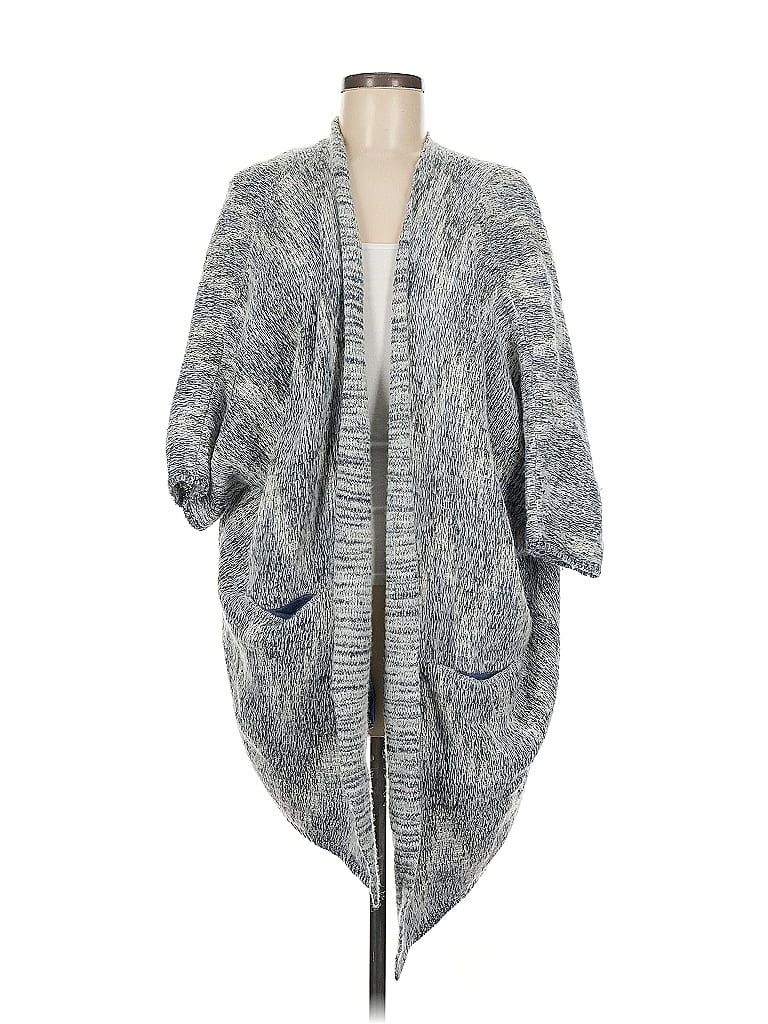 Pre-owned Lucky Brand Cardigan Sweater In Gray